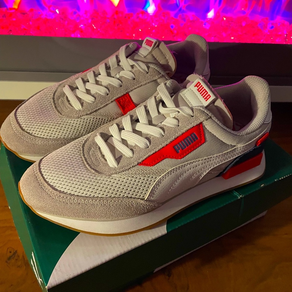 Puma Future Rider Stream On 'White Red